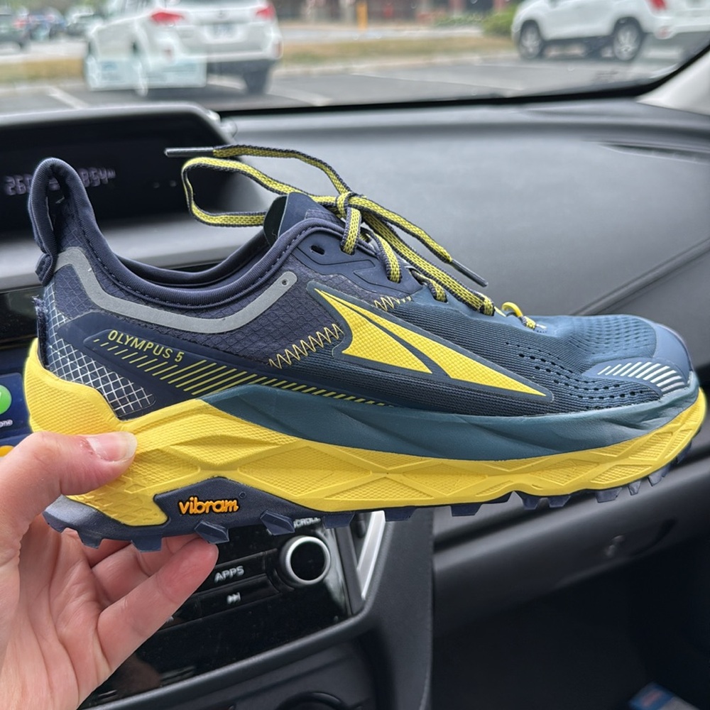 Altra Olympus 5 Blue and Yellow Trail Shoes